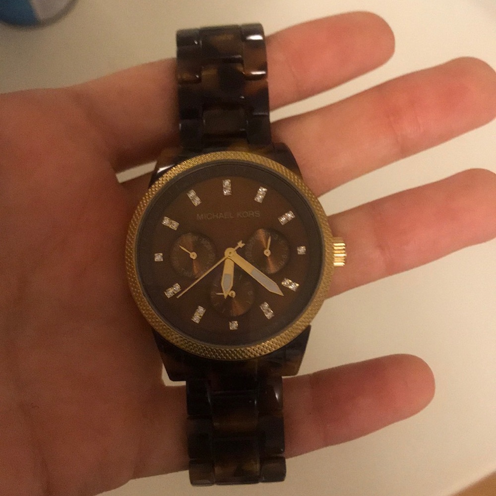 Michael Kors Tortoise Shell Watch - image 1